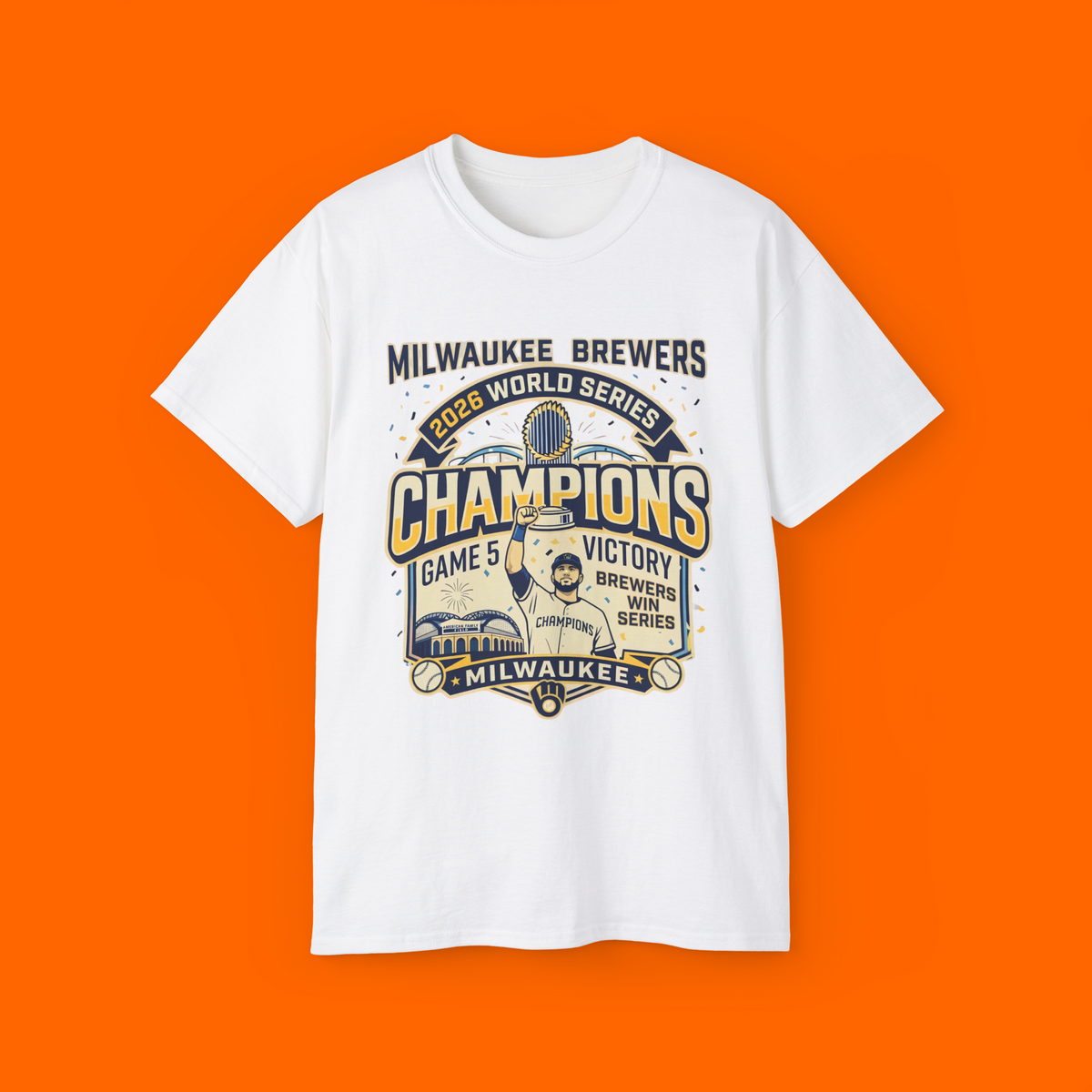 MLB Milwaukee Brewers 2026 World Series Champions Game 5 Shirt