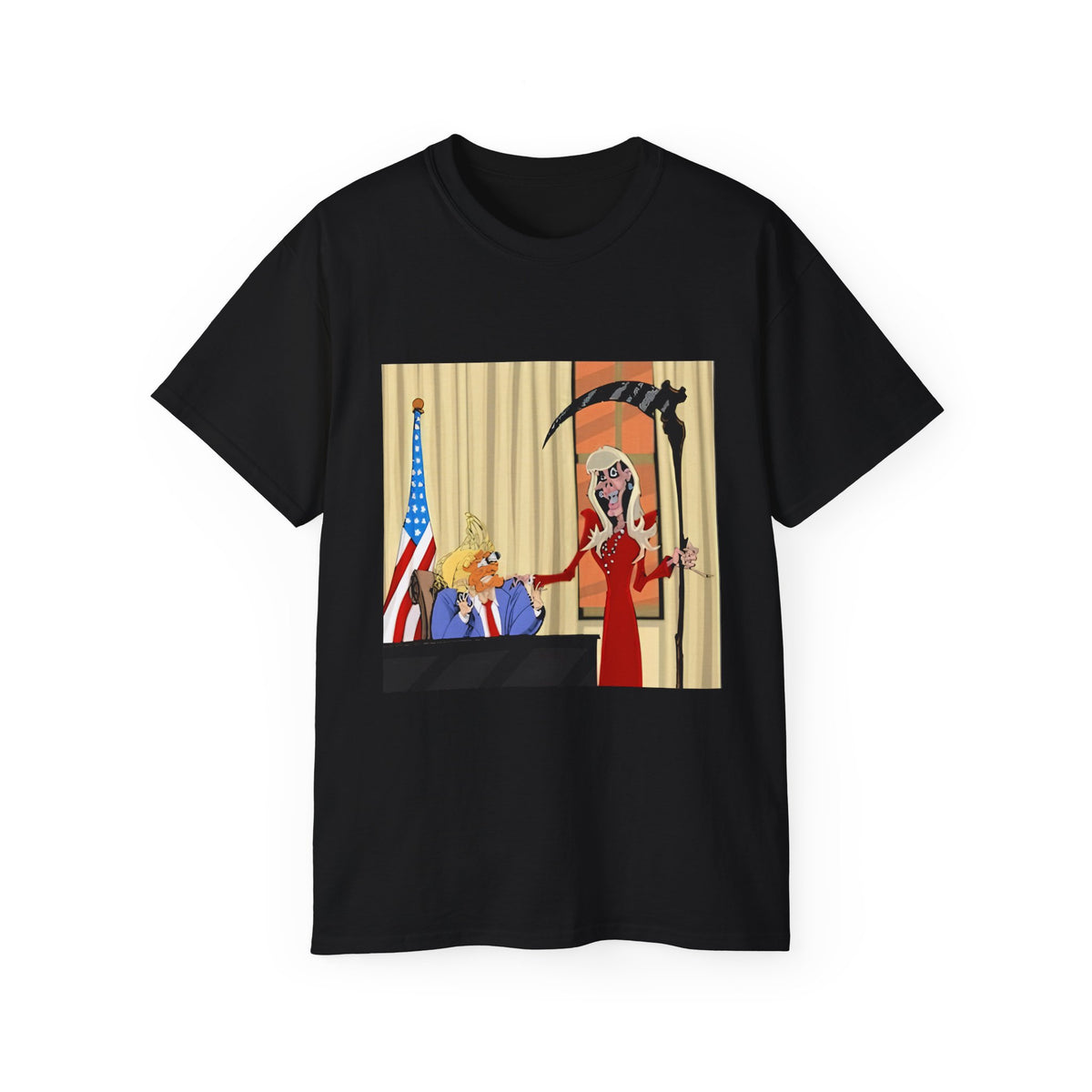 Trump And Grim Reaper Susan Dell T-shirts