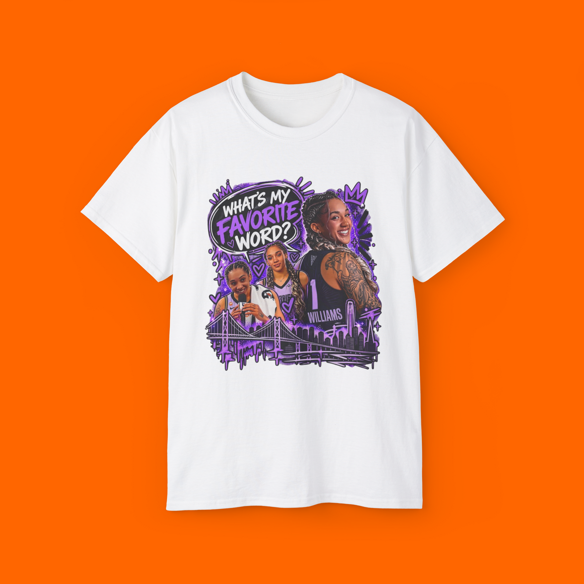 WHAT'S MY FAVORITE WORD? KYSRE GONDREZICK SIGNATURE BASKETBALL T-SHIRT - LIMITED EDITION
