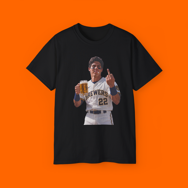 Christian Yelich Beer Middle Finger Shirt