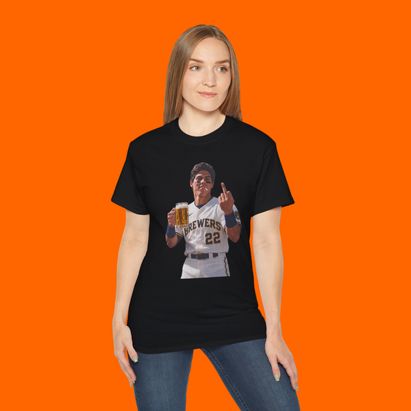 Christian Yelich Beer Middle Finger Shirt