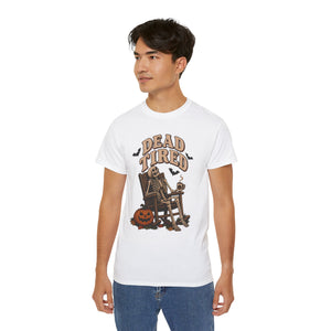 Dead Tired Skeleton Halloween T-Shirt