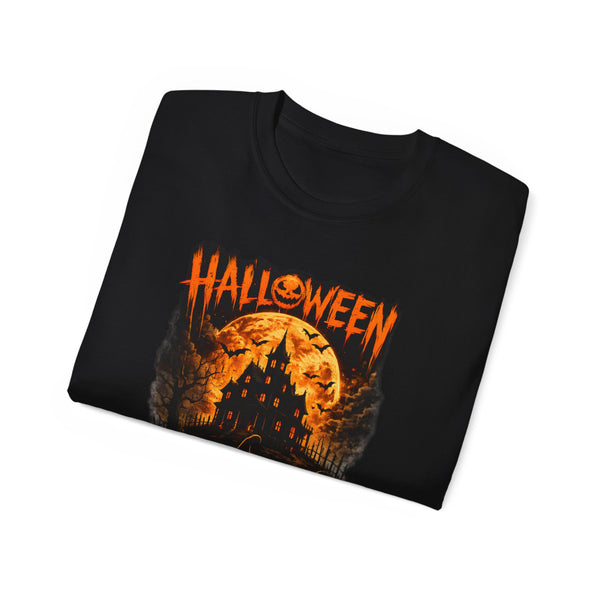 Halloween Haunted House Pumpkin Vintage Horror T-Shirt