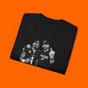 JALEN HURTS AND NICK SIRIANNI MIDDLE FINGER SMOKING SHIRT