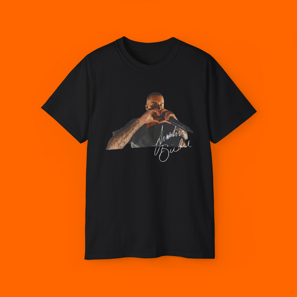JUSTIN BIEBER HEART SIGN SHIRT
