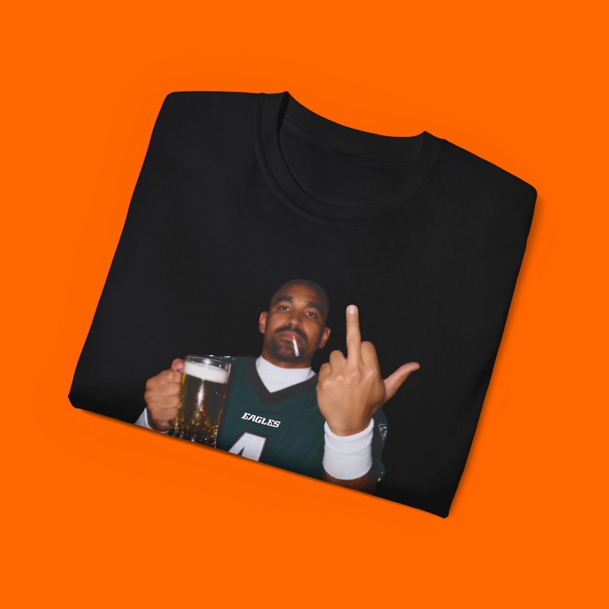 Jalen Hurts Beer Middle Finger Shirt