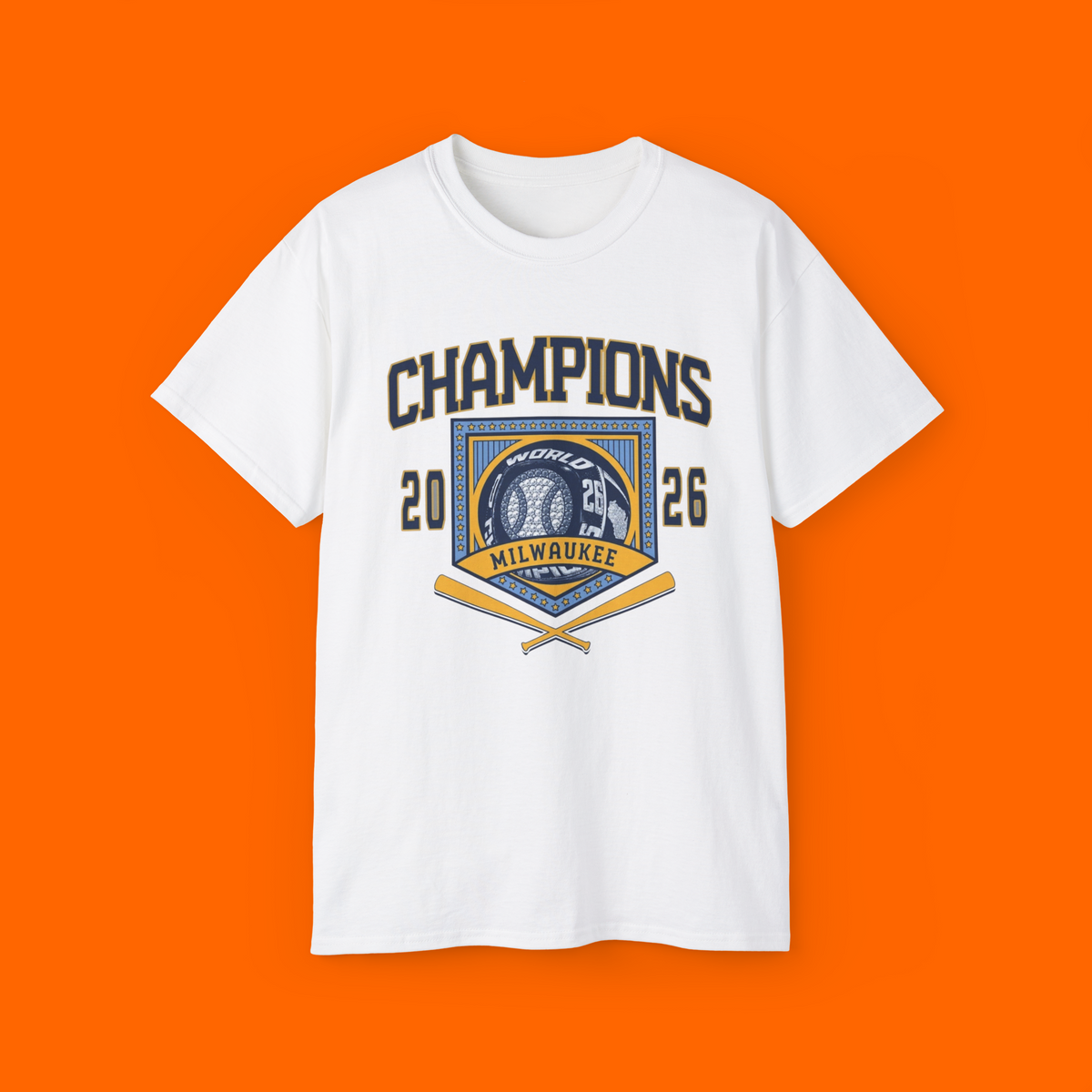 Milwaukee Brewers MIL Ring World Champions T-Shirt