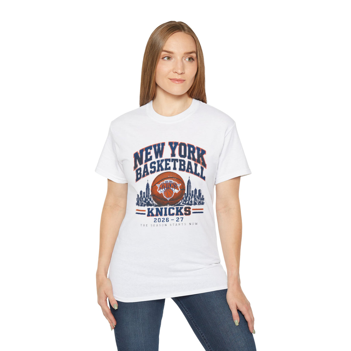 New York Basketball Knicks Skyline The Season Starts Now 2026 2027 NBA T Shirt