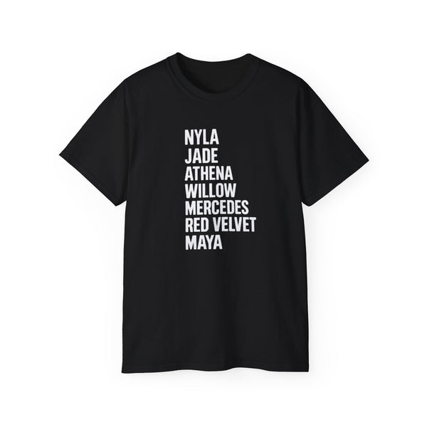 Nyla Jade Athena Willon Mercedes Red Velvet Maya Shirt
