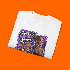 WHAT'S MY FAVORITE WORD? KYSRE GONDREZICK SIGNATURE BASKETBALL T-SHIRT - LIMITED EDITION